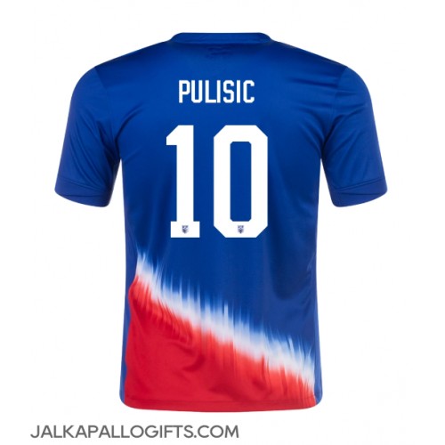 Yhdysvallat Christian Pulisic #10 Vieraspaita Copa America 2024 Lyhythihainen